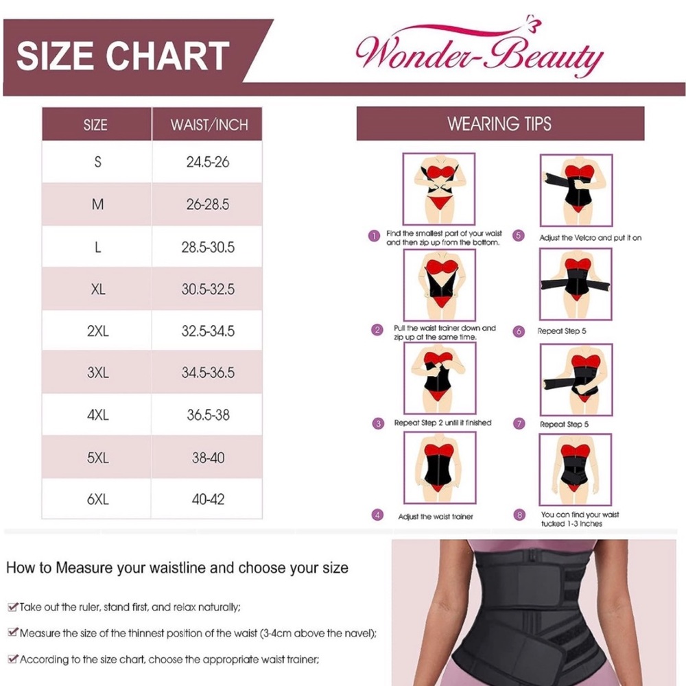 Waist Trainer for Women 2 Straps 7 Bones Workout Sauna Trimmer Exercise Corset - Picture 16 of 16